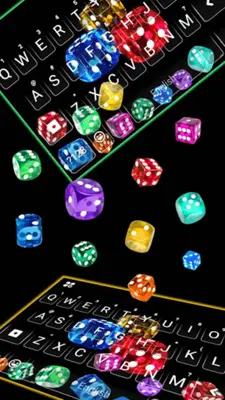 Neon Dice Gravity Keyboard Bac android App screenshot 3